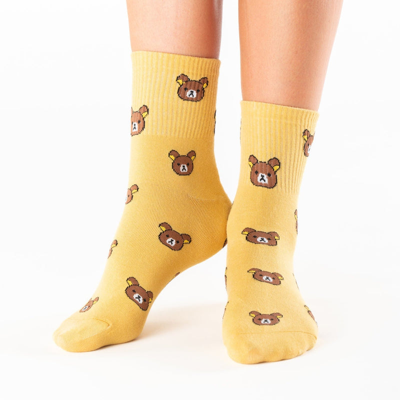 Teddy Bear High Socks Box (Pack x5)