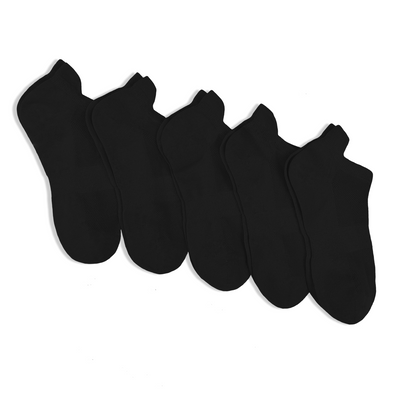 Coffret chaussettes en coton basiques noir (lot x5)