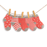 Box of Red Socks for Children & Babies (Pack x5)