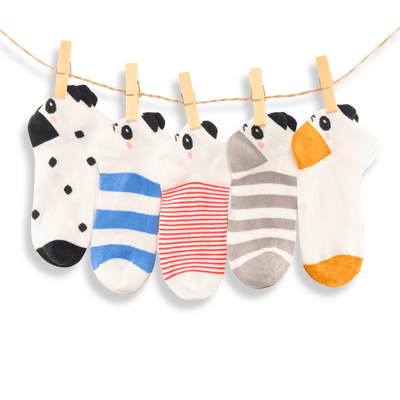 Coffret chaussettes en coton enfants panda lot x5
