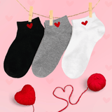 Heart Low Socks Box (Pack x3)